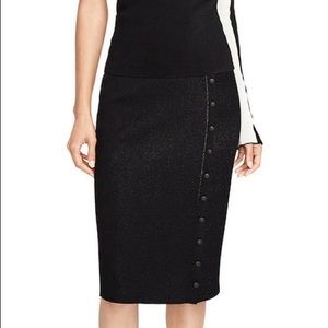 NWT Rachel Rachel Roy Striped Front Button Skirt